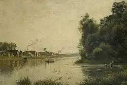 La Seine à La Garenne Saint-DenisStanislas Lépine, vers 1870 Ashmolean Museum, Oxford.
