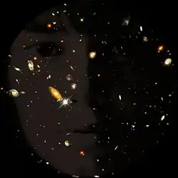  taches colorées sur fond noir