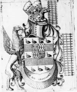 Restitution l'armoirie de Bertrand de la Haye