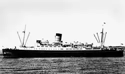 Photo noir et blanc du TEV Hinemoa