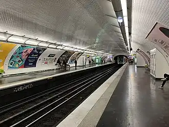 Les quais vus en direction de Porte Dauphine.