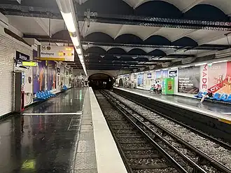 Les quais vus en direction de Gare d'Austerlitz.