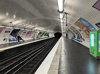Les quais vus en direction de Porte Dauphine.