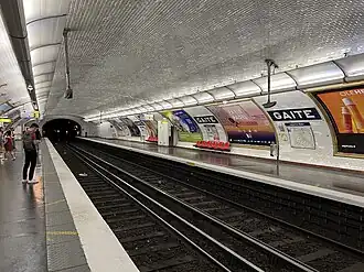 Les quais vus en direction de Châtillon - Montrouge.