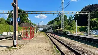 Ancien et nouveaux quais de la halte.