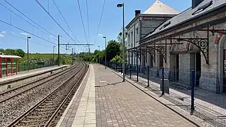 Arrivée d'un train.