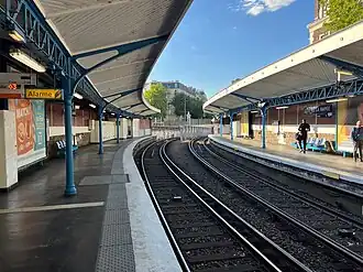 La station vue direction Bastille.