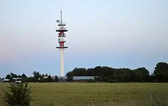 Tour Mi-Grogne à Dury, site de l'émetteur principale de la radio.