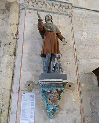Saint Roch et son chien, église Saint-Pierre de Chartres.