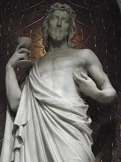 Statue du Sacré-Cœur par Joseph Fabisch.