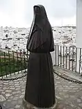 Statue d'une femme voilée, Vejer de la Frontera, Espagne.