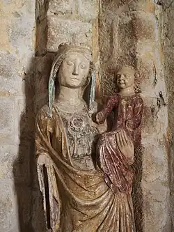 La Vierge du XIVe&nbsp;siècle.