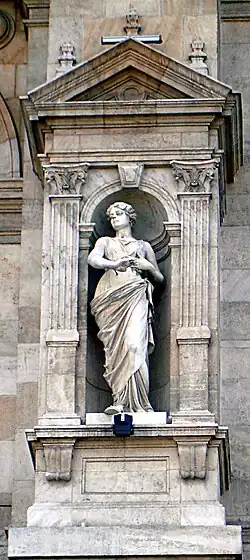 Statue allégorique 2 Vigoarea - Palais de Justice de Bucarest