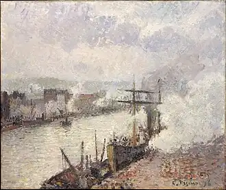 Bateau à vapeur dans le port de Rouen, 1896Camille PissarroMetropolitan Museum, New York