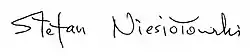 signature de Stefan Niesiołowski