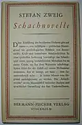 Stefan Zweig, Le Joueur d'échecs, édition originale Bermann-Fischer Verlag, Stockholm, 1943