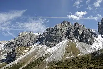 Vue du Steingrubenwand et du Steingrubenkogel.