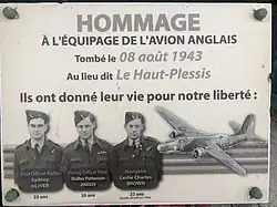 Stèle Aviateurs Anglais