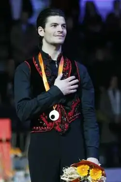 Stéphane Lambiel (Suisse), vice-champion olympique en 2006, champion du monde en 2005 et 2006.