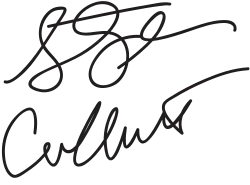 La signature de Stephen Colbert.