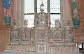 Chapelle Notre-Dame de Locmaria-an-Hent : le retable du maître-autel, vue d'ensemble.