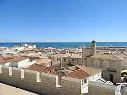 Vue depuis les créneaux du toit.