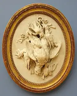 Nature morte. La chasse (vers 1777), marbre, Berlin, Bode-Museum.