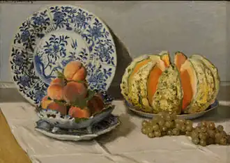 Nature morte au melon, Monet.