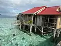 Une maison bajau sur pilotis dans le village de Kabalutan (îles Togian).