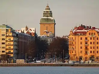 Kungsholmstorg vue de Riddarfjärden, au fond le Palais de justice.