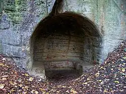 Grotte de l'enfer, à gauche