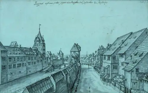 Vue des faux-remparts vers 1650(Jean-Jacques Arhardt)