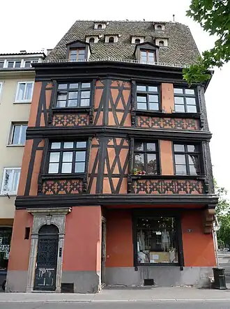 Image illustrative de l’article Maison au 27, quai des Bateliers à Strasbourg