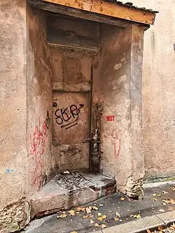 Emplacement de l'ancien puits.