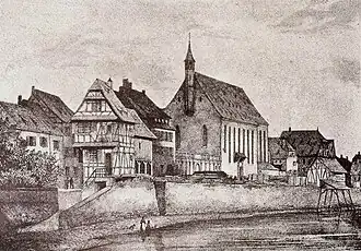Quai Saint-Jean et église Saint-Jean (vers 1840)