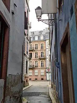 Débouché sur la rue de Zurich.