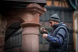 Travaux de restauration en février 2016.