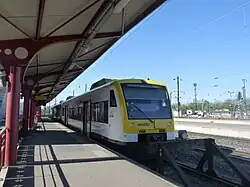 Train de l'Ortenau-S-Bahn, stationné en gare.