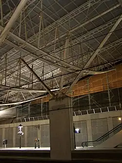 Structure de la gare RER&nbsp;/ TGV CDG2.