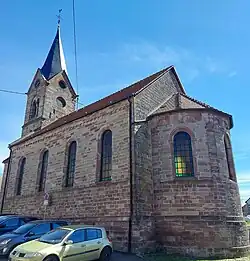 L'église protestante.