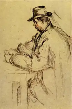 Étude pour Les Joueurs de cartes, 1890–1892, Rhode Island School of Design Museum, Providence (Rhode Island)