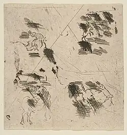 Étude d'une scène de brigands (partie supérieure), Metropolitan Museum of Art