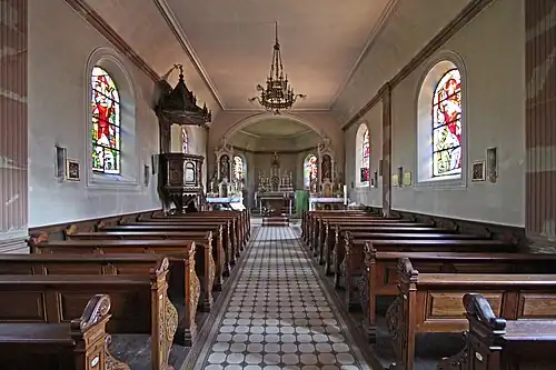 Église Sainte-Elisabeth de Sturzelbronn, décoration d'intérieurs.