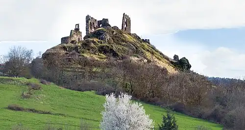 Vue du suc du château d'Artias