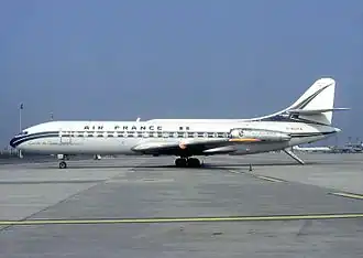 Une Sud-Aviation SE-210 Caravelle III d'Air France, semblable à celle du crash.