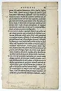 Passage des De Vita Caesarum de Suétone, imprimé en 1540.