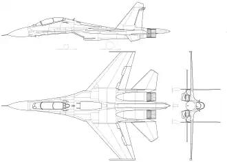 vue en plan de l’avion