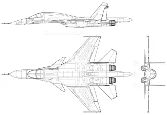vue en plan de l’avion