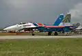 Un Su-35 appartenant aux Chevaliers russes, en 2007.