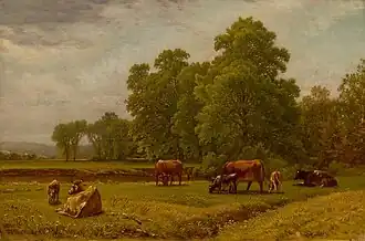 Summer Landscape with Cattle Grazing, sans date